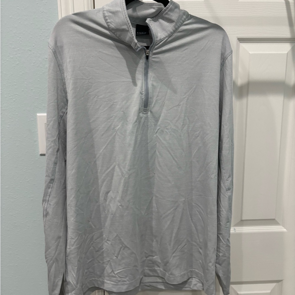 Men's Gray Quarter-Zip Shirt